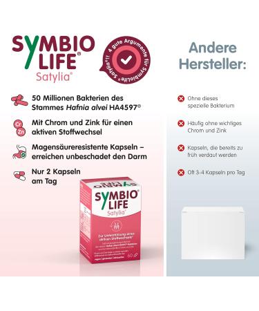 Symbiolife Satylia - 60 Capsules | Metabolism Booster & Appetite Control Supplement - Buy Online on GoSupps.com
