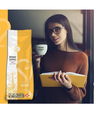 Helmut Sachers Coffee Crema - 100% Arabica Whole Beans Intensity 4/5 - 3 x 500g Pack - Premium International Shipping - Buy Online on GoSupps.com