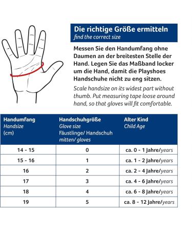 Playshoes Unisex Children's Mitten Gloves - Grey | Warm & Cozy for Ages 1-2 | International Shipping - Buy Online on GoSupps.com