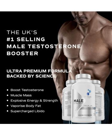 Male Synergy Testosterone Booster for Men | UK's No.1 Supplements | Boost Energy & Muscle Growth | 90 Vegan Capsules - Buy Online on GoSupps.com