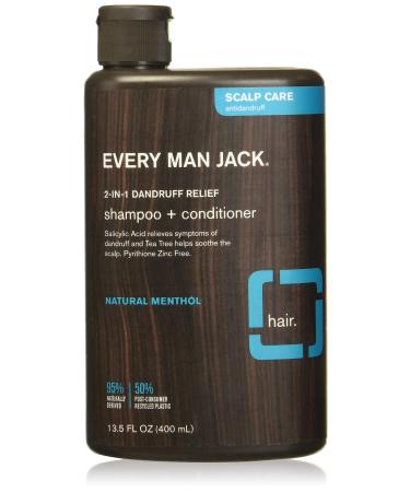 EVERY MAN JACK Scalp Relief Shampoo + Conditioner 13.5 FZ