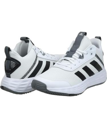 adidas Men's Own The Game 2.0 Basketball Shoe - White/Black/Grey (Size 12) - Buy Online on GoSupps.com