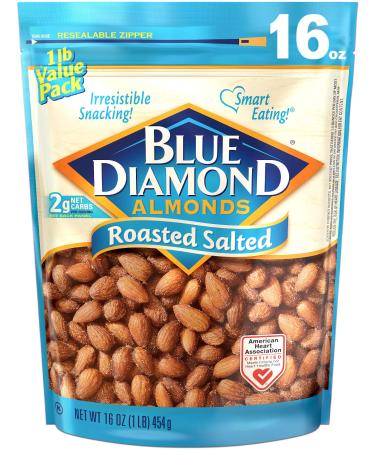 Blue Diamond Almonds, Roasted Salted, 16 Ounce