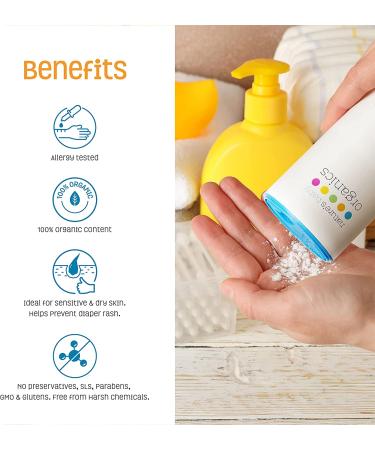 Nature's Baby Organics 100% Organic Baby Powder with Aloe - 4 oz (Pack of 2) | Talc-Free, Corn-Free, Hypoallergenic - Buy Online on GoSupps.com