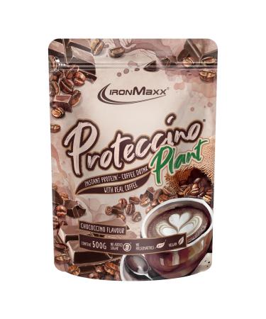 IronMaxx Proteccino - Chococcino 500 g - Caf prot in l'extrait de caf v ritable et la caf ine - Sans sucres ajout s ni conservateurs Chococcino 500 grams