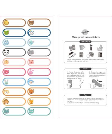 Kids Name Labels - Waterproof Handwritten Baby Bottle & Name Stickers (80 Pack) - Buy Online on GoSupps.com