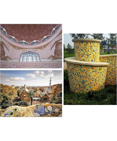 200g Bulk Irregular Shape Black Grey Ceramic Mosaic Tiles - Art Making Supplies for Wall Decor in Bathroom & Kitchen - Buy Online on GoSupps.com