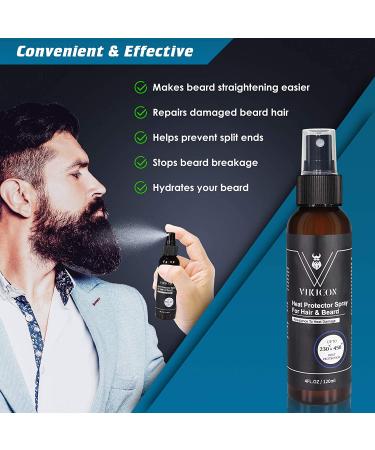 VIKICON Shield Beard & Hair Heat Protectant Spray - Prevent Damage & Breakage - Buy Online on GoSupps.com