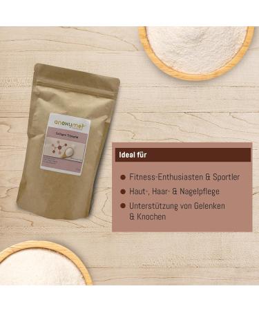 AcanChia Collagen hydrolyzate tripeptide 300 g good solubility tasteless without additives from beef high bioavailability only 25 g per day - Buy Online on GoSupps.com