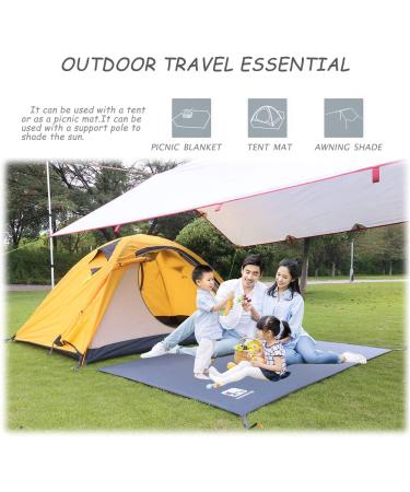 Tent Footprint Camping Tarp Waterproof - Ultralight Ground Mat for Picnic, Hiking - Grey 180x210cm - Buy Online on GoSupps.com
