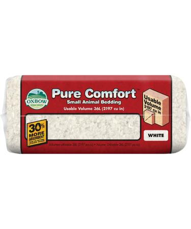 Oxbow Pure Comfort Small Animal Bedding 36L - Odor & Moisture Absorbent, Dust-Free White Bedding - Buy Online on GoSupps.com