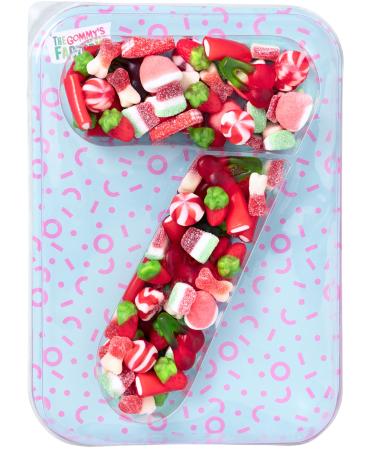 Gommy s Factory Gommy's Factory Party Numbers Number 7 Birthday Treat Cake 500g Drops