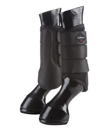 LeMieux Mesh Brushing Horse Boots - Protective Gear and Training Equipment - Equine Boots Wraps & Accessories Large Black - Buy Online on GoSupps.com