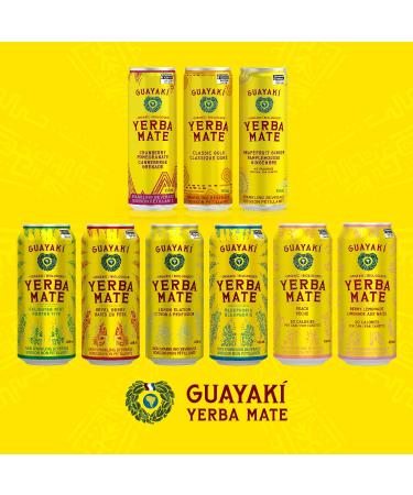 Guayaki Yerba Mate Tea Canned Beverage Lemon Elation Flavor 458 mL (Pack of 12) - Buy Online on GoSupps.com