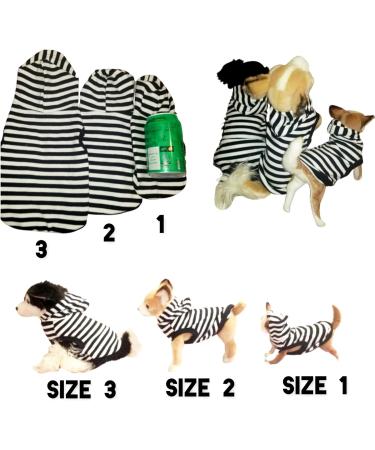 Newborn Kitten Cat Chihuahua Clothes Puppy Dog Coat Smaller Breeds XXXXS Stripey Hoody PJS Cosy Top (Black+White XXXXXS- XXXXS (4-6 weeks Kitten)) XXXXXS- XXXXS (4 - 6 weeks Kitten) Black+White - Buy Online on GoSupps.com