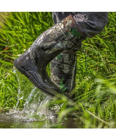 HISEA Men's Waterproof Insulated Rubber Neoprene Hunting Boots - Size 11 Arctic Camo - Buy Online on GoSupps.com