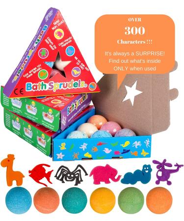 Kids Bath Bombs with Surprise Inside - 6 Pack Fizzies for Ages 3+ | Ideal Toys for Boys, Girls, Men, Women | Family Fun Bath Time Essential - Buy Online on GoSupps.com