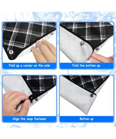 Epochleno Waterproof Bibs for Adults - 2 Pack XL | Reusable Senior Crumb Catcher - Black & Blue for Men & Women - Buy Online on GoSupps.com