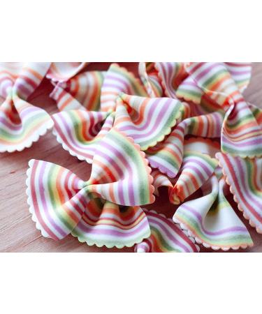 Donne Del Grano Organic Rainbow Bow Tie Pasta Noodles 8.8 Oz - Pack of 2 | Gourmet Italian Vegetable Colored Pasta - Buy Online on GoSupps.com