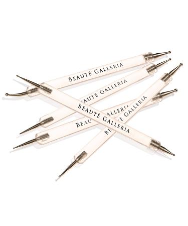 Beaute Galleria 5 Piece 2-Way Dotting Pens Nail Art Design Set - Manicure Tools for Marbleizing, Swirling, and Mandala Art - Buy Online on GoSupps.com
