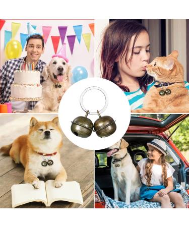 DARENYI 4 Pcs Dog Cat Collar Bells Pet Tracker Brass Bell Dog Tracker Metal Bells Small Bells for Pet Collars Anti-Lost Training Bells - Buy Online on GoSupps.com