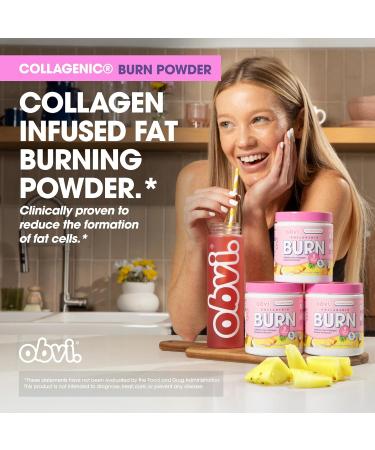 Obvi Collagenic Burn Powder | Multi-Collagen Peptide Blend with GBB - Guilt Free Carb Blocker | Support Weight Management Healthier Nails & Longer Hair - Buy Online on GoSupps.com