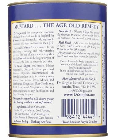 Dr Singha's Mustard Bath - 8 oz | Soothing and Detoxifying Blend - Buy Online on GoSupps.com