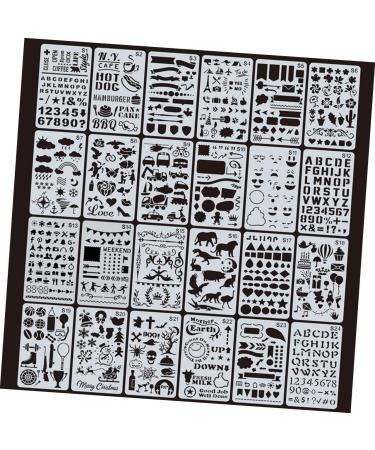 Lurrose Hollow Painting Template 48 Pcs Painting Template Kids Drawing Templates Hollow Lace Ruler Child Drawing Template - Buy Online on GoSupps.com