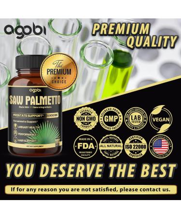 11-in-1 Saw Palmetto Capsules - 5300mg w/ Ashwagandha, Turmeric & More - Prostate & Hair Support - 180ct - Buy Online on GoSupps.com