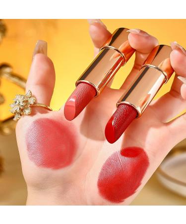 Women's Lipstick - 3 Colors Dark Lipstick Waterproof Lipstick for Women | Long-lasting velvety non-melancholic lip color for girls perfect - Buy Online on GoSupps.com