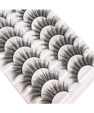 SEMATA Mink Lashes Fluffy False Eyelashes | Natural Wispy Cat Eye 3D Fake Eyelashes | Korean Makeup Manga Lashes Extension - Buy Online on GoSupps.com