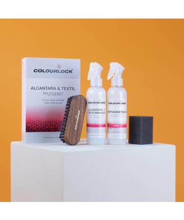 Colourlock Alcantara & Textile Nursing Set - Clean & Protect Alcantara Microfiber & Natural Fibers with 200ml Cleaner & Impregnation - Buy Online on GoSupps.com