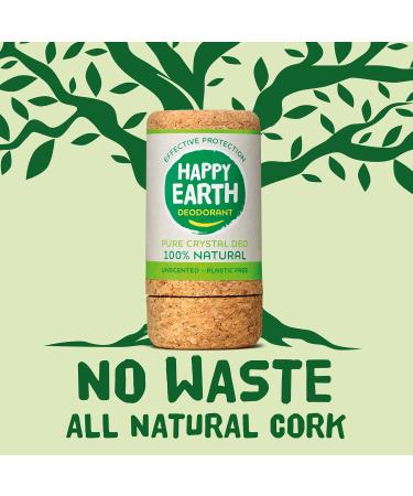  HAPPY EARTH Happy Earth Crystal Unscented 100% Natural Deodorant 90g - Buy Online on GoSupps.com