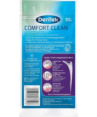  Dentek Comfort Clean Dental Side Picks for Molars - Mint Flavor - Interdental Tooth Cleaning - Fluoride - 3 x 30 Pieces Pack - Buy Online on GoSupps.com