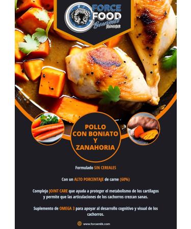 FORCEFOOD Gourmet Junior Grain Free Puppy Food Turkey Chicken Salmon Sweet Potato & Carrot 6kg - Buy Online on GoSupps.com