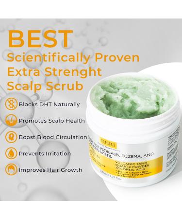 Anti Fungal Pre Shampoo Scalp Scrub for Psoriasis Eczema & Dermatitis | DHT Blockers & Tea Tree Oil | Soothes Scalp & Promotes Hair Growth Globally - Buy Online on GoSupps.com