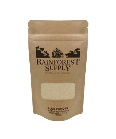 Rainforest Supply Plum Powder  Gluten Free Dietary Fiber Powder  Vitamin C Supplement  Weight Loss Boost  Ultra Pure Single Ingredient (5 oz)