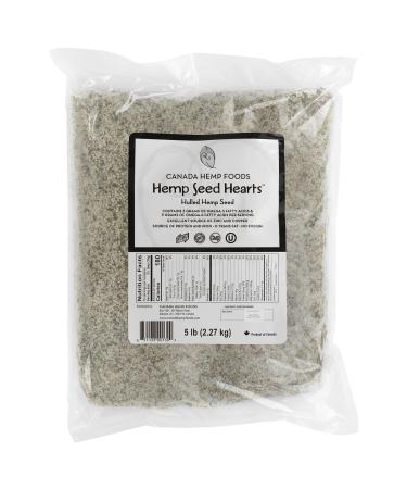 Canada Hemp Foods Hemp Seed Hearts - Protein and Omega Superfood - NON-GMO, Vegan, Gluten Free - 5lb Bag 5 Pound (Pack of 1)