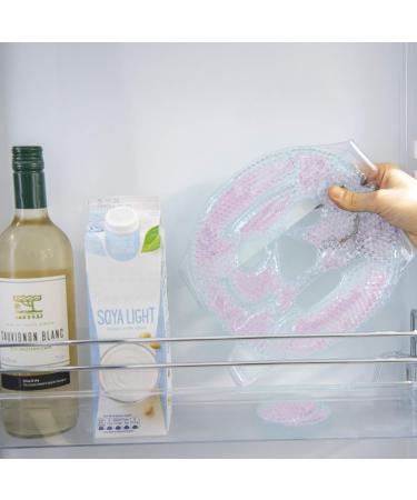 Cooling face mask & Eye Pads - Cool Gel Face Pack - Hot/Cold therapy Sinusitis Treatment - Soothing Ice Relaxation Decongestant - Migraine | Inflammation | Puffy Eyes | Headache | Hangover | Dry Eyes Pink - Buy Online on GoSupps.com