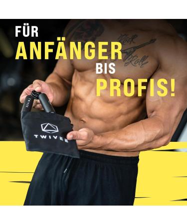 Twivee Finger Grip Trainer - Forearm Coach for Maximum Grip Power | Hardened Steel & Aluminum | Hand Muscle Trainer with Cushion & Bag - 100 lbs (45 kg) | Ideal for Beginners - Boost Grip Strength! - Buy Online on GoSupps.com