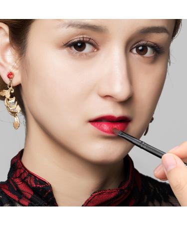 Luxspire Lip Brush Set 2 Professional Makeup Brushes for Eyeshadow Liner & Lip Gloss Art Fiber Black Perfect for Contour & Beauty - Buy Online on GoSupps.com