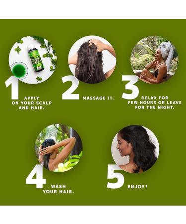 Ayurvedic Hair Oil - Orientana Amla Bhringraj Neem & Vitamin E | 100% Natural Vegan Formula for Hair Growth & Anti-Hair Loss | 105ml Organic Solution - Buy Online on GoSupps.com