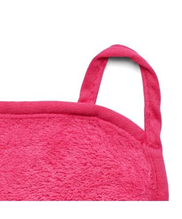 Miracle Face Erase 2 Pack Makeup Remover Cloths | Chemical-Free Microfiber | Includes 6 Hair Ties | Pink (2 Count) - Buy Online on GoSupps.com