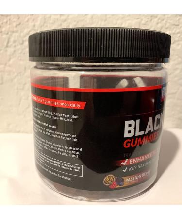 Force Factor Black Maca Gummies - Increase Energy & Strength with Black Maca Root, BioPerine for Absorption - Passion Berry Flavor - 60 Gummies - Buy Online on GoSupps.com