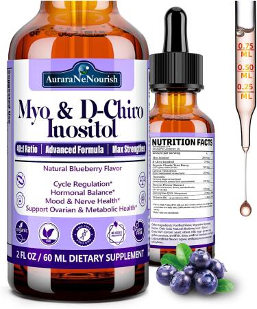 AuraraNeNourish 2 Pack Cortisol Supplement Gummies & Myo-Inositol & D-Chiro Inositol Drops for Women Men - Buy Online on GoSupps.com