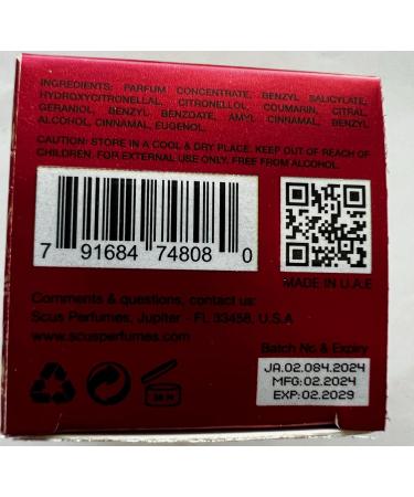 Cherry Fragrance for Men & Women Floral Fruity Concentrated Perfume oil Long Lasting Fragrance Non-Alcoholic (Parfum 12ml with Velvet Pouch) - Buy Online on GoSupps.com