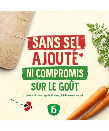Bl dina - Bols - Repas midi b b - Moulin de Haricots Verts Veau & thym - D s 8 mois - Sans sel ajout - 12x200g Haricots Carottes Veau - Buy Online on GoSupps.com