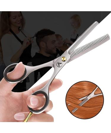 Buy Asipro 6.5 Effilting Scissors for Hairdressers | Professional Thinning Scissors with Leather Case | Ideal for Women Men Kids & Pets - Buy Online on GoSupps.com