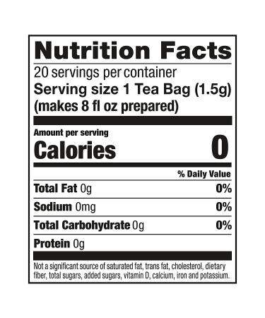Lipton Green Tea Bags with Mint Flavor - 100% Natural, Heart-Healthy - 1.06oz 20 Count (Pack of 6) - Buy Online on GoSupps.com