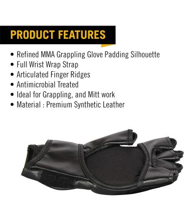 Everlast Unisex Adult Boxing Gloves - MMA Grappling Gloves L-XL Black | International Shipping Available - Buy Online on GoSupps.com